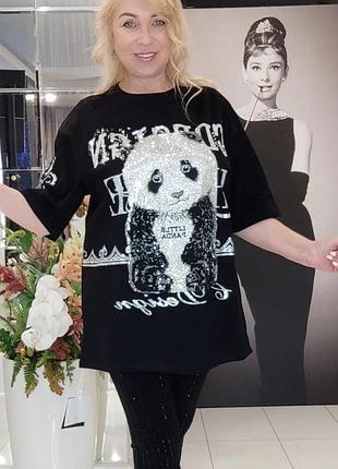 Шикарная футболка турция отличное качество кристаллы