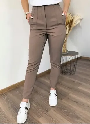 Жіночі прямі брюки з кишенями "jenifer"| розпродаж моделі2 фото
