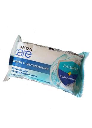 Мило для обличчя та тіла «захист та зволоження» avon care 90 гр1 фото