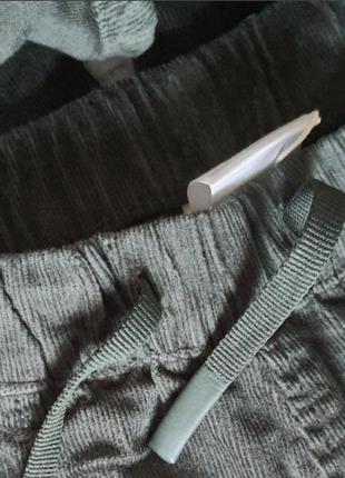 Zara джоггеры вельвет на котоновой подкладке 
шнурочки рабочие6 фото