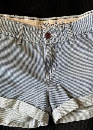 Короткие шорты в полоску  hilfiger denim xs