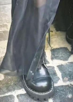 Ботинки steel shoes стильнийльвів залізний стакан кожа стальной носок стіли гриндера платформа2 фото