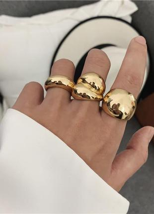 Кільце s925 кольцо каблучка перстень стильне тренд під золото нове