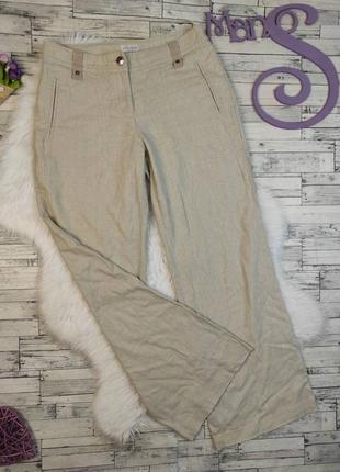 Жіночі льняні брюки hamilton бежеві розмір 46 м