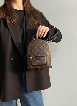 Рюкзак louis vuitton palm springs mini brown black3 фото