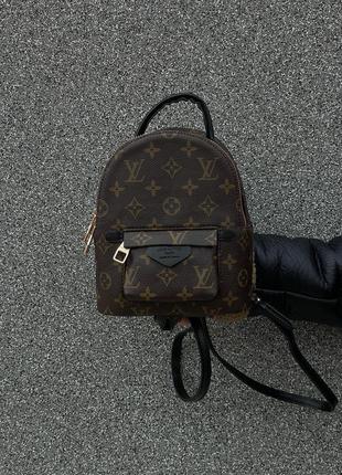 Рюкзак louis vuitton palm springs mini brown black7 фото