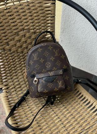 Рюкзак louis vuitton palm springs mini brown black8 фото