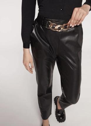Брюки штани з єко шкіри calzedonia