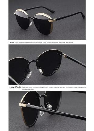 Солнцезащитные очки поляризационные линзы polarised женские лисички классика брэнд kingseven n7824 оригинал3 фото