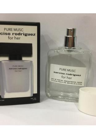 Tester duty free 60 ml narciso rodriguez for her pure musc