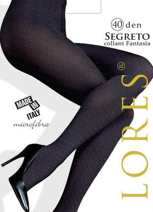 Колготки в горошок lores "segreto" 40 den