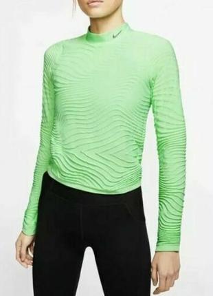Жіноча бігова футболка лонгслів nike top ready mock neck tech pack новий оригінал
