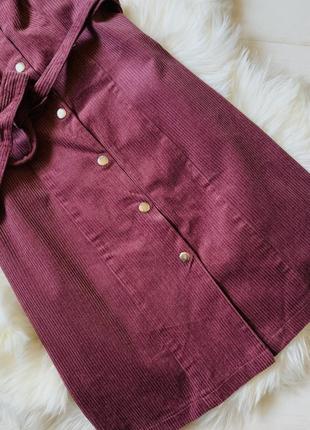 Вельветова сукня-сарафан димчасто-рожевого кольору george2 фото