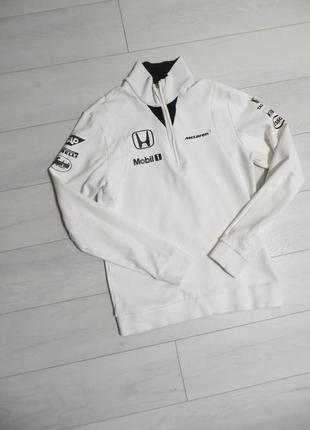 Толстовка мерч mclaren honda біла  розмір s