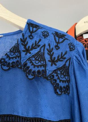 Нарядная вискозная блузка батал с вышивкой marks & spenser6 фото