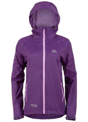 Вітрівка жіноча highlander stow & go pack away rain jacket 6000 mm purple xl (jac077l-pe-xl)