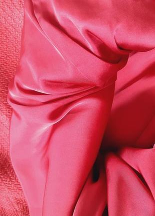 Стильное красное твидовое платье мини свободный крой, mango,  p. m-l8 фото