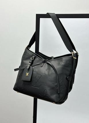 Сумка louis vuitton carry all mm total black6 фото