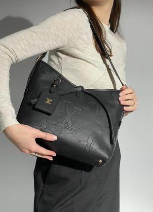 Сумка louis vuitton carry all mm total black2 фото
