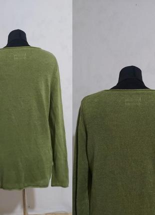 Льняной вязаный свитер marc o polo pure linen5 фото