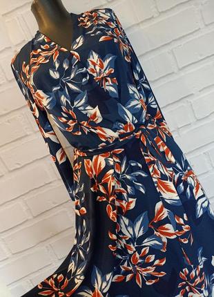 Платье с запахом в цветочный принт h&m