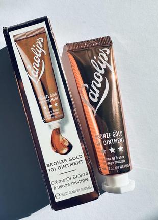 Lanolips baby bronze gold 101 lip ointment бальзам тінт для губ та щік