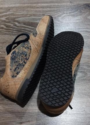 Женские туфли - кроссовки natural cork6 фото