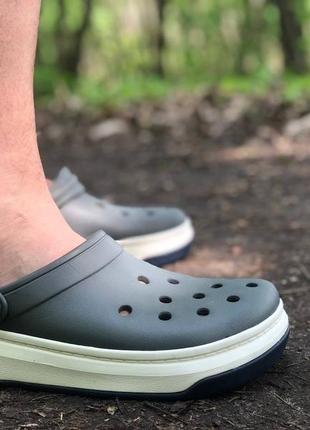 Купить крокси crocs crocband full force grey унісекс сабо крокс