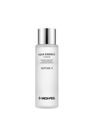 Увлажняющий тонер с комплексом 9 пептидов medi peel peptide 9 aqua essence toner, 250 мл