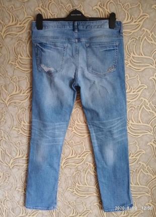 (297) хорошие стрейчевые рваные джинсы express jeans /размер 82 фото