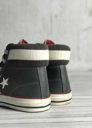 Высокие кеды converse all star серые4 фото