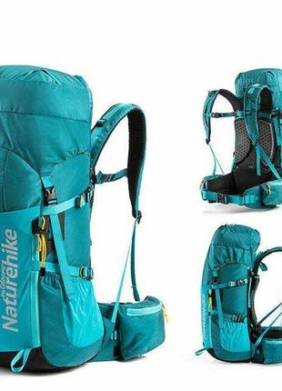 Рюкзак туристичний naturehike nh18y045-q, 45 л, блакитний