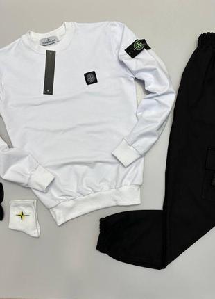 Костюм stone island світшот + штани