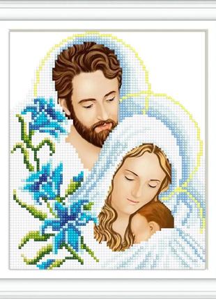 Алмазна вишивка ікона марія та йосип з немовлям релігія бог повна викладка мозаїка 5d набори 23x30 см
