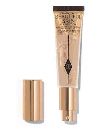 Тональна основа charlotte tilbury beautiful skin medium coverage liquid foundation with hyaluronic acid 3n