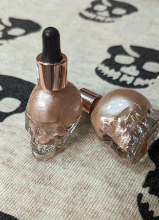 Хайлайтер makeup revolution halloween skull highlighter "creature of the night"7 фото