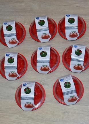 Контейнер для зберігання помідора ernesto. німеччина помідор томата судок лоток ємність томат судочок їжі продуктів баночка tupperware5 фото