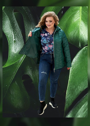 Женская весенняя демисезонная стильная куртка весна осень красная зеленая оливка на весну деми батал больших размеров6 фото