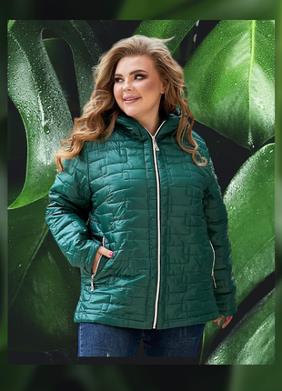 Женская весенняя демисезонная стильная куртка весна осень красная зеленая оливка на весну деми батал больших размеров5 фото