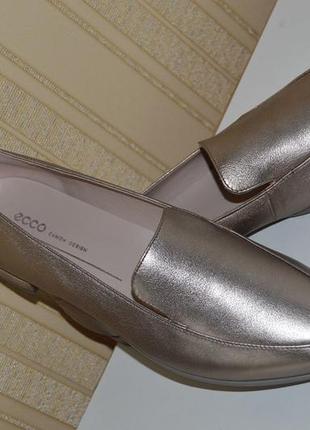 Туфлі лофери балетки шкіра ecco premium оригінал розмір 41,туфлі шкіра6 фото