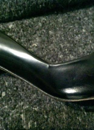 Чёрные лакированные туфли minelli 24.5-25 см5 фото