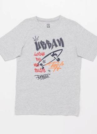 Нова футболка для хлопчика сірого кольору тм up,10-12 років