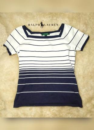 Ralph lauren женская футболка топ вязаный летний поло2 фото