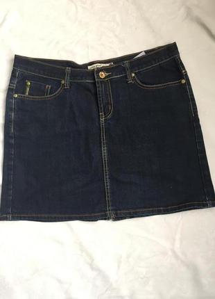 Супер спідниця джинсова стреч разів l (48)