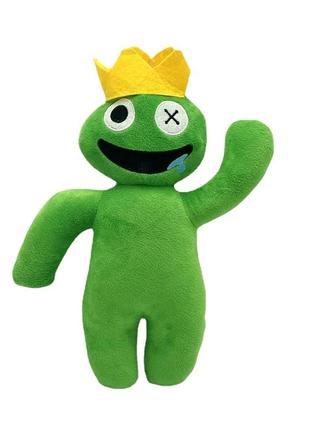 М'яка іграшка райдужний друг зелений із усмішкою роблус rainbow friends roblox
