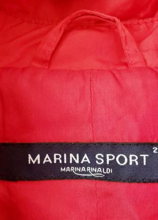 Люксовый тренч marina rinaldi marina sport