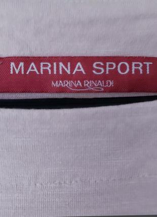Люксовая пудровая  удлиненная футболка  marina rinaldi6 фото