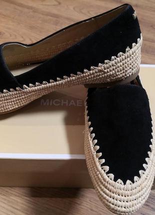 1, лоферы слипоны замша michael kors bahia размер eur 40,5  us 9,5 по стельке 26,5 см майкл корс оригинал3 фото