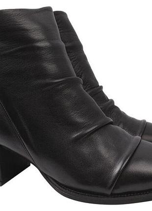 Ботильйони жіночі sattini натуральна шкіра, колір чорний, 39