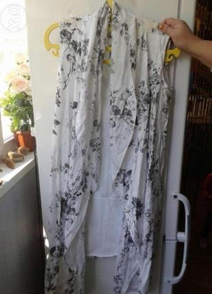 Шикарное, воздушное, двойное платье, сарафан2 фото